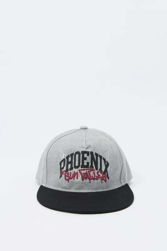 Boys Phoenix Embroidered Snapback Hat sold by Urban Planet