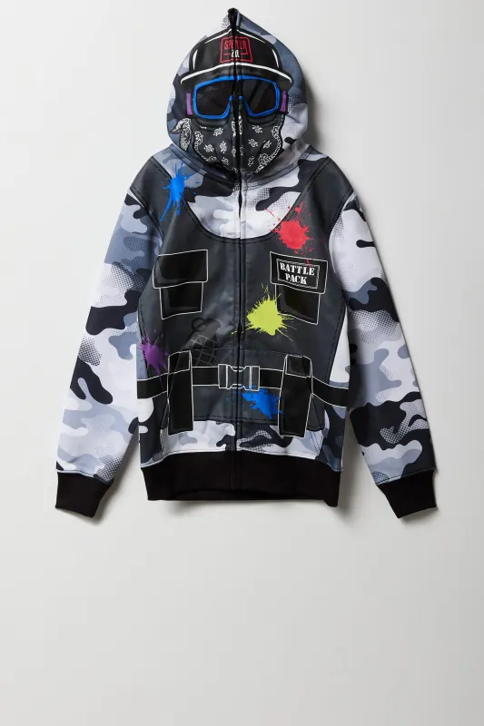Boys Paintball Pro Full Zip Fleece Hoodie sold by Urban Planet