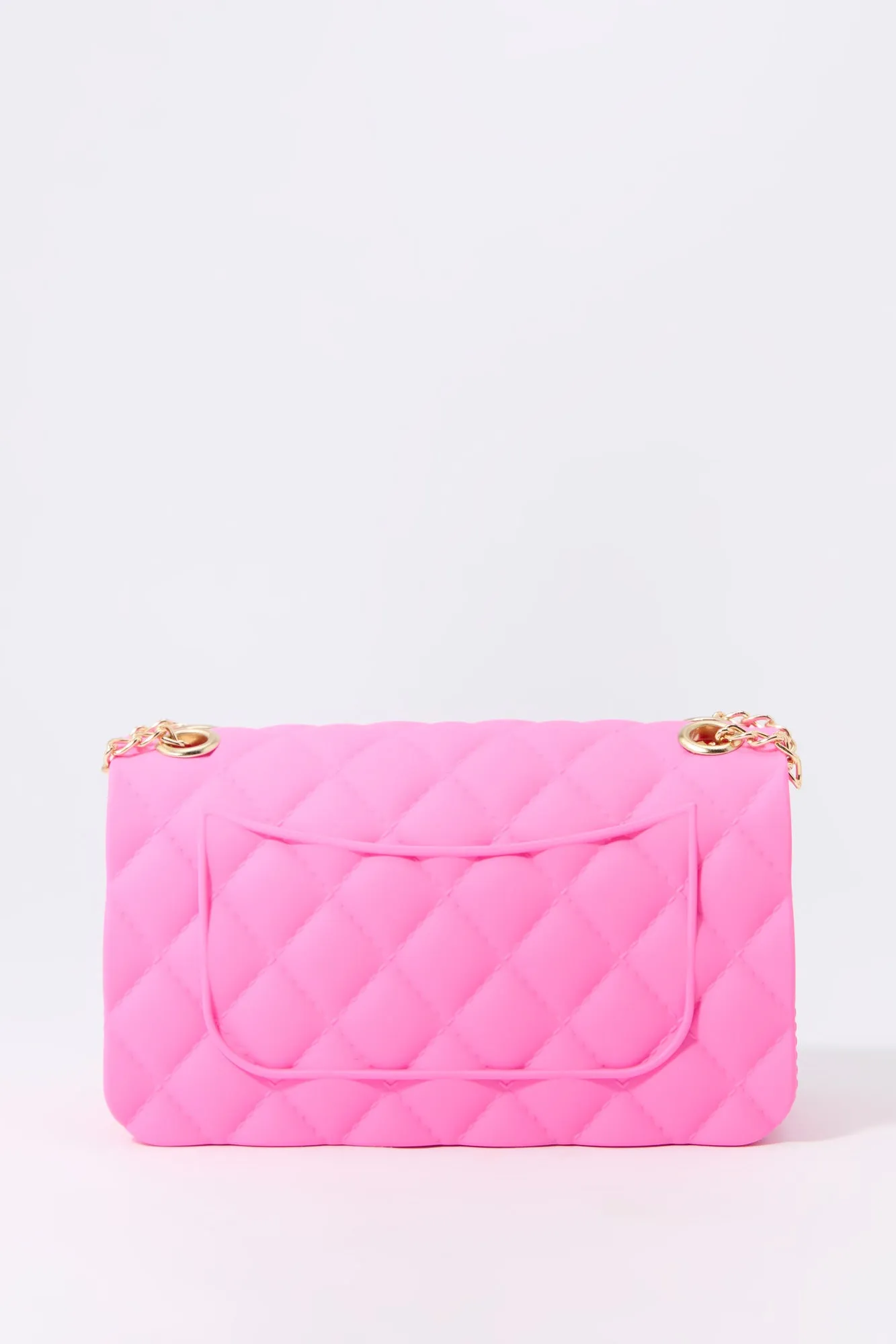Girls Quilted Jelly Crossbody Purse sold by Urban Planet product image thumbnail 4