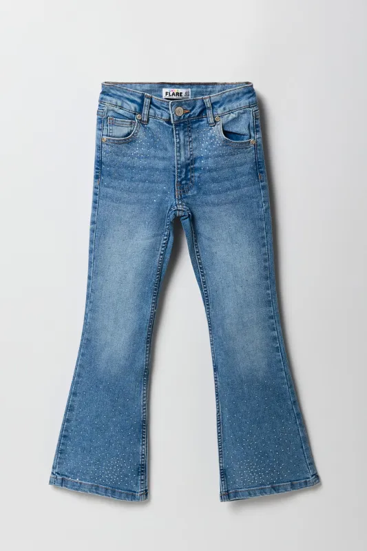Girls Rhinestone Flare Jean sold by Urban Planet
