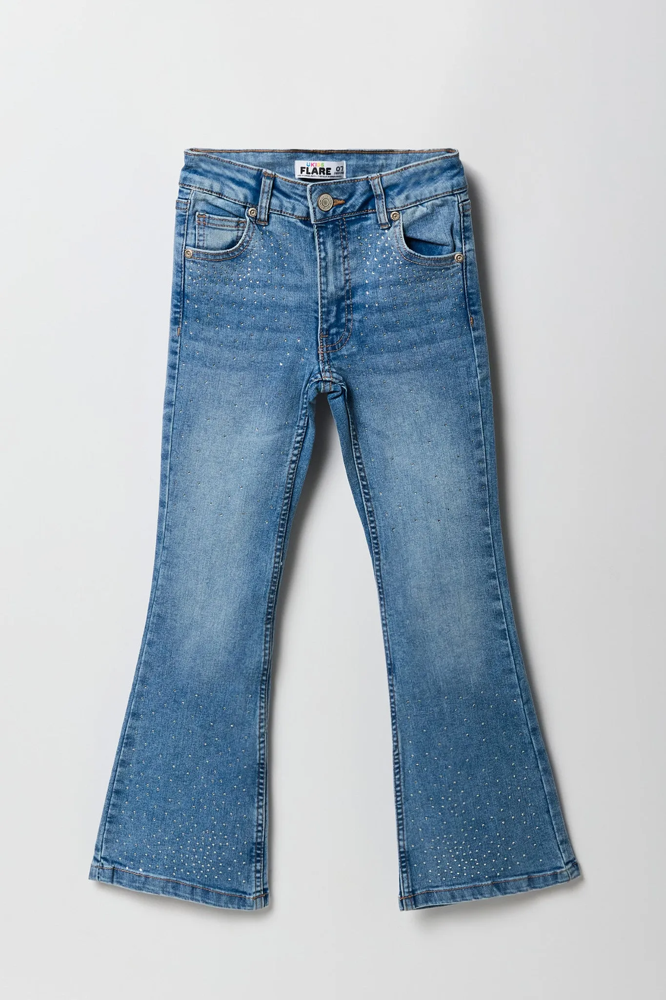 Girls Rhinestone Flare Jean sold by Urban Planet