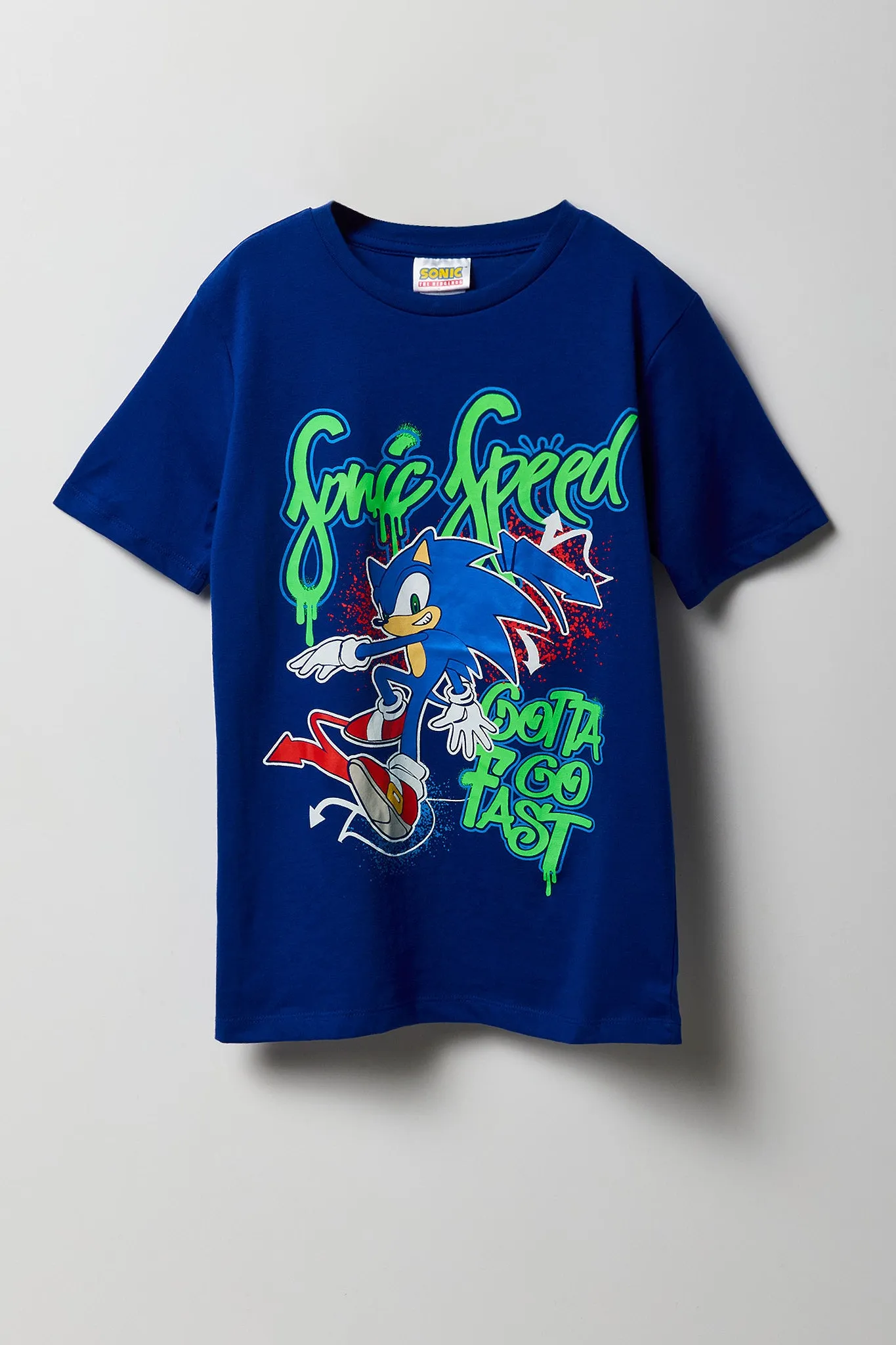 T-shirt à imprimé Sonic Gotta Go pour garçons sold by Urban Planet
