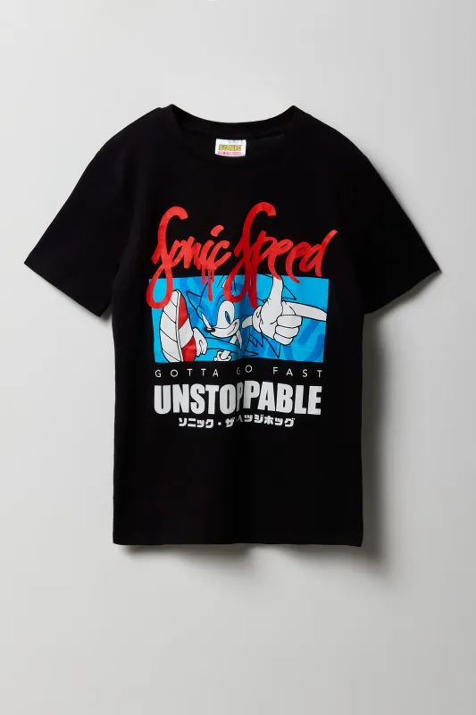T-shirt à imprimé Sonic Speed pour garçons sold by Urban Planet