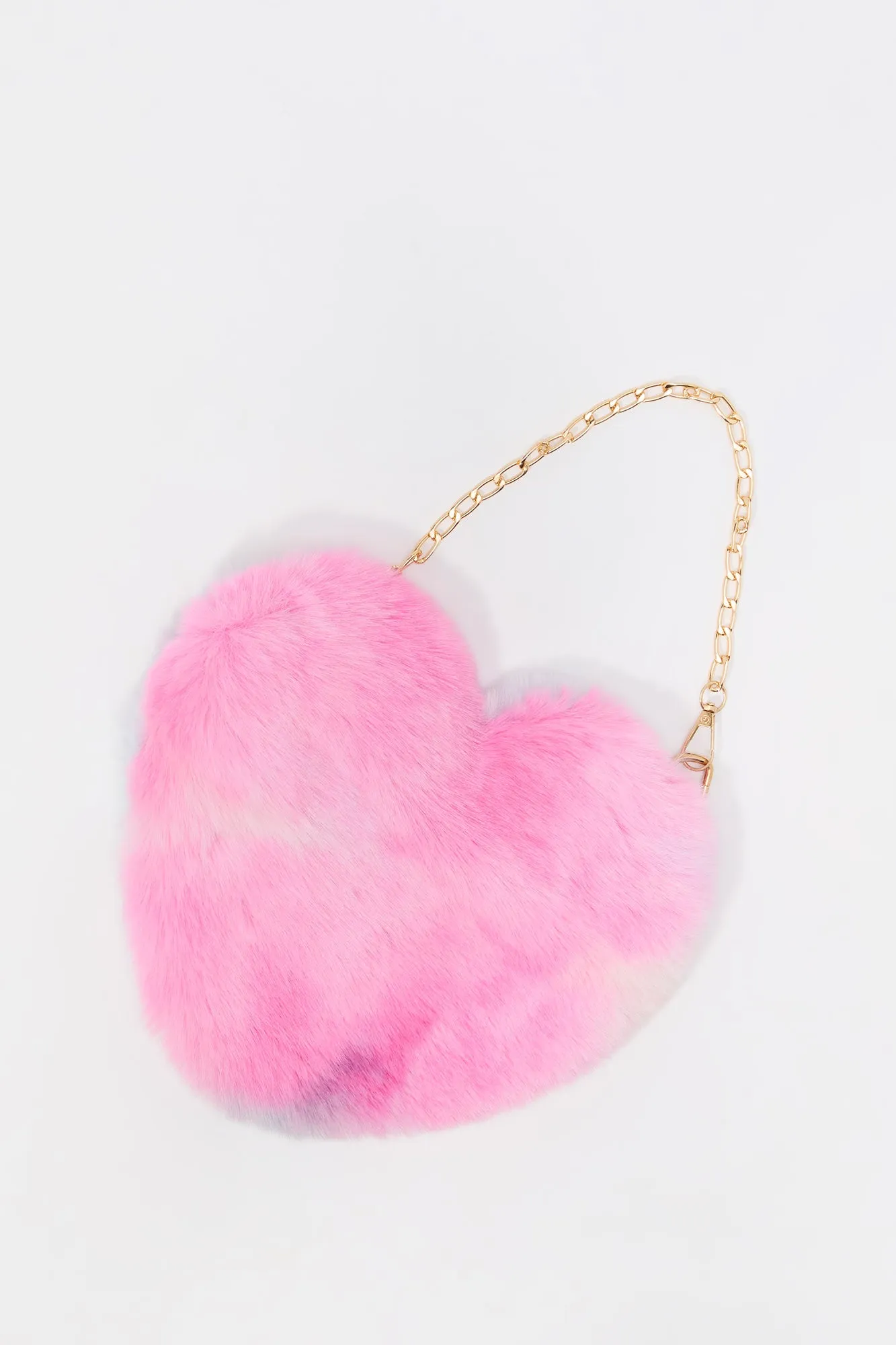 Girls Faux Fur Heart Crossbody Purse sold by Urban Planet product image thumbnail 5
