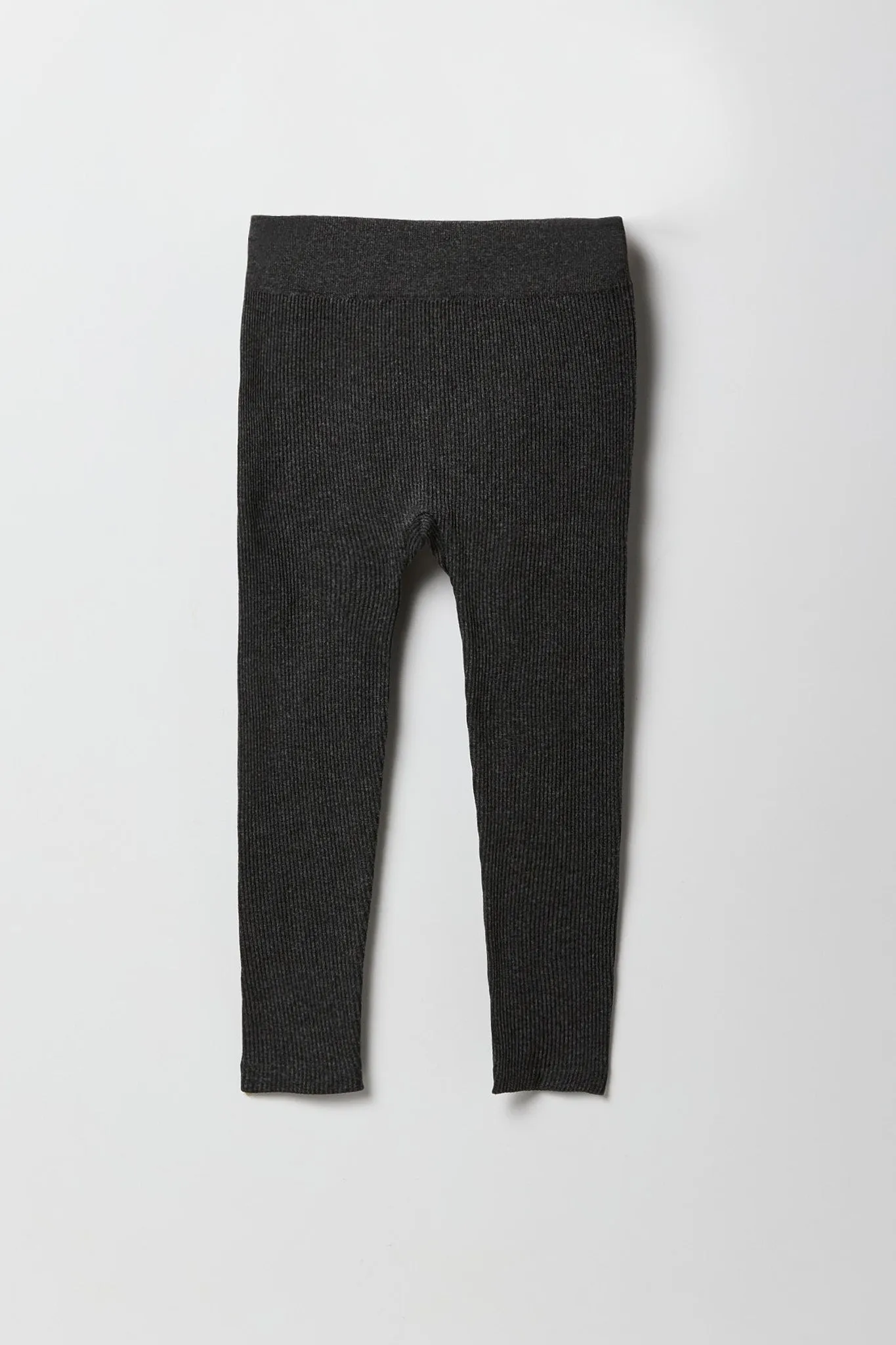 Girls Seamless Ribbed Solid Legging sold by Urban Planet product image thumbnail 5