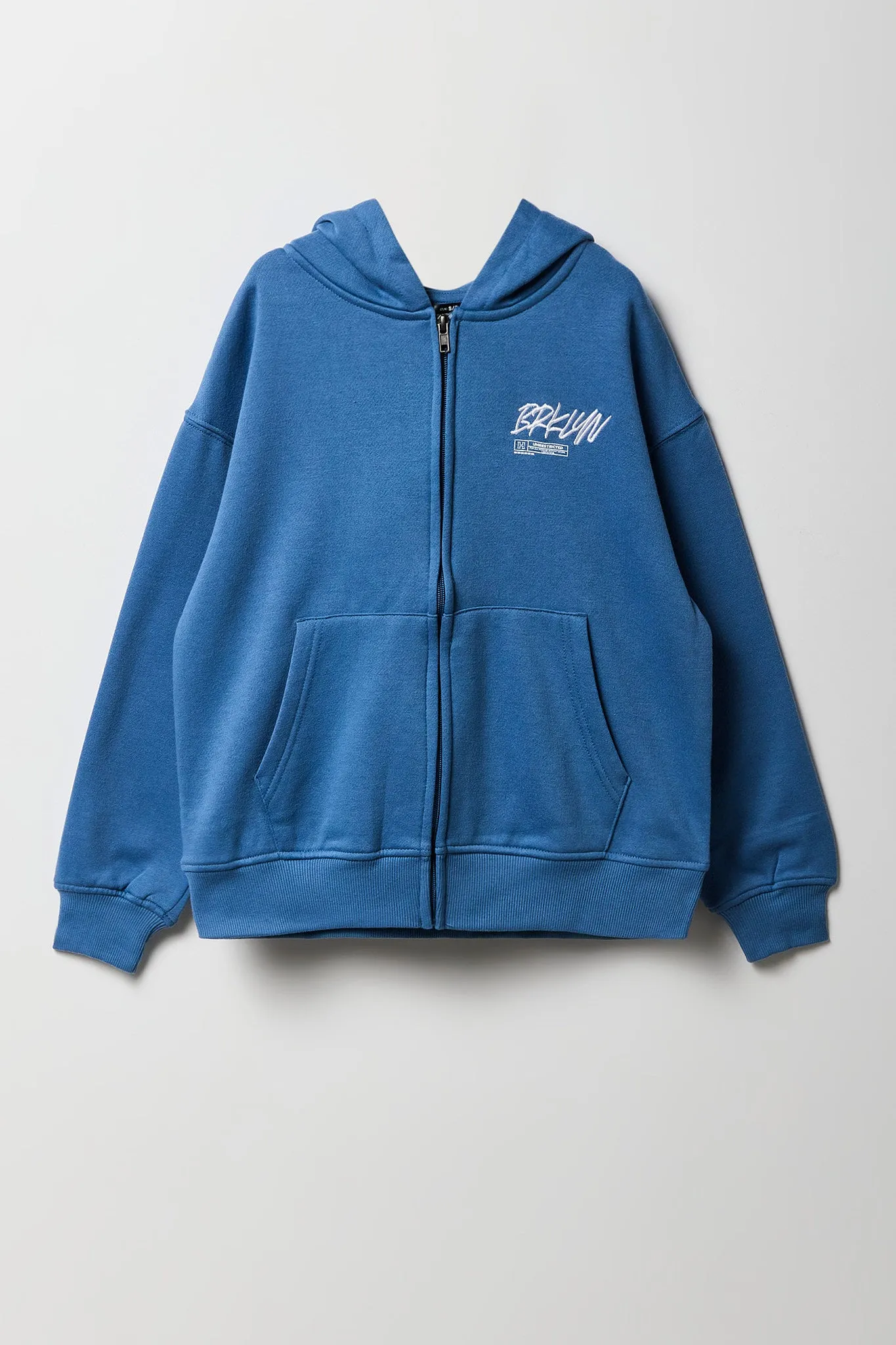 Boys Legend Embroidered Zip-Up Fleece Hoodie sold by Urban Planet product image thumbnail 2