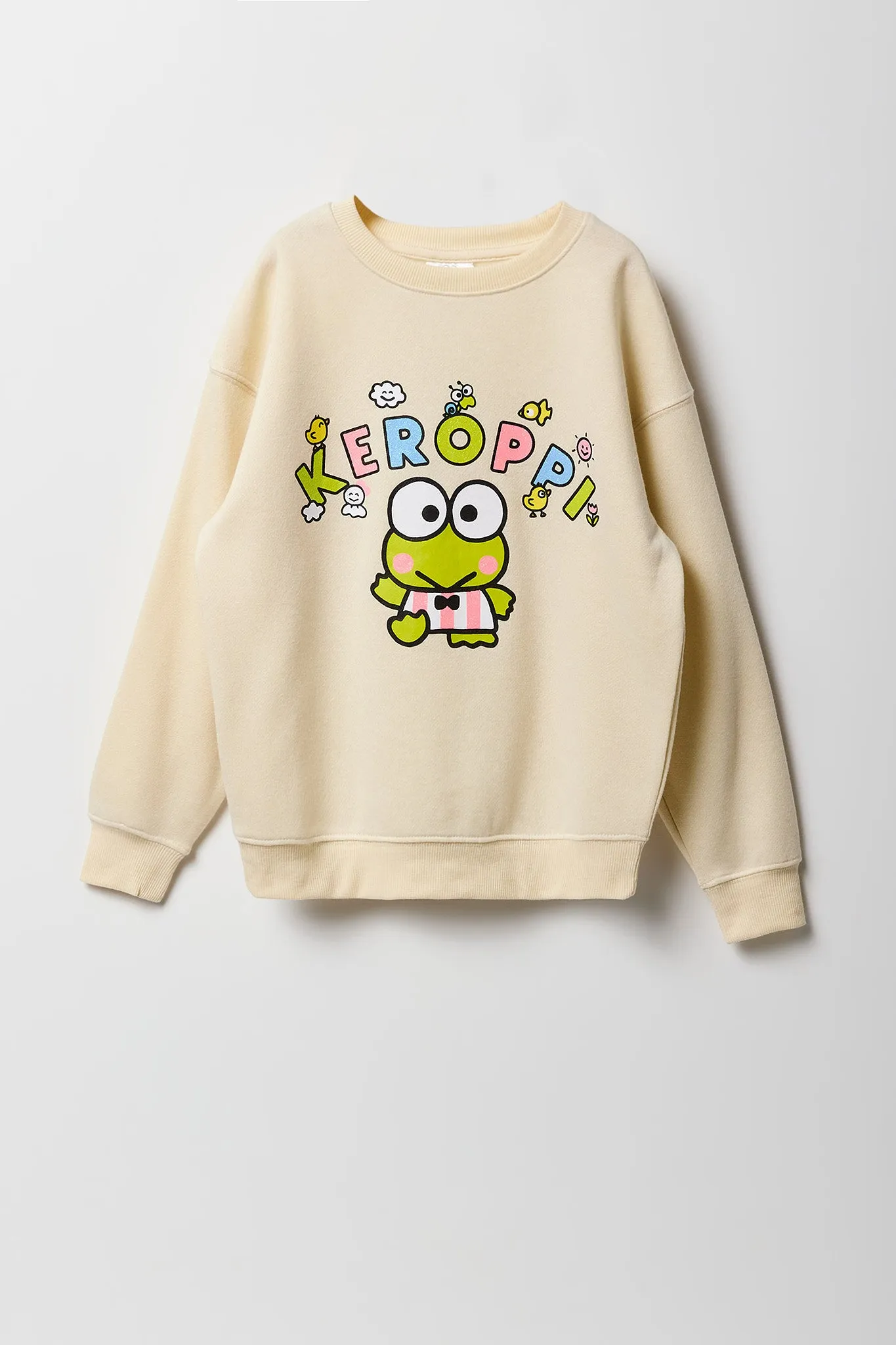 Girls Keroppi Graphic Fleece Sweatshirt sold by Urban Planet