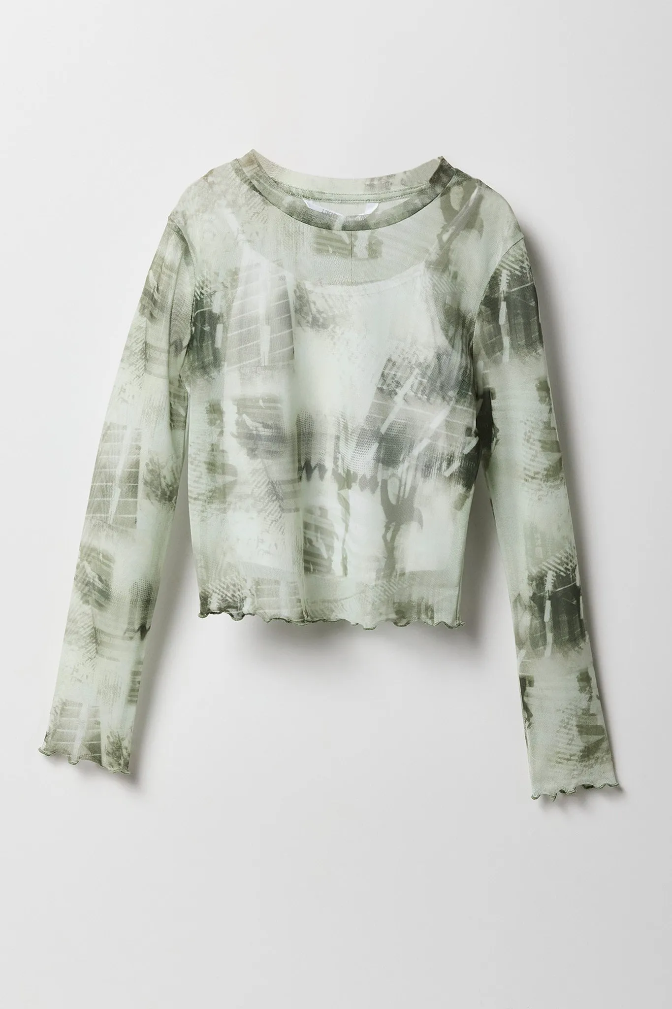Ensemble ave haut à manches longues et camisole en filet pour fille sold by Urban Planet product image thumbnail 5