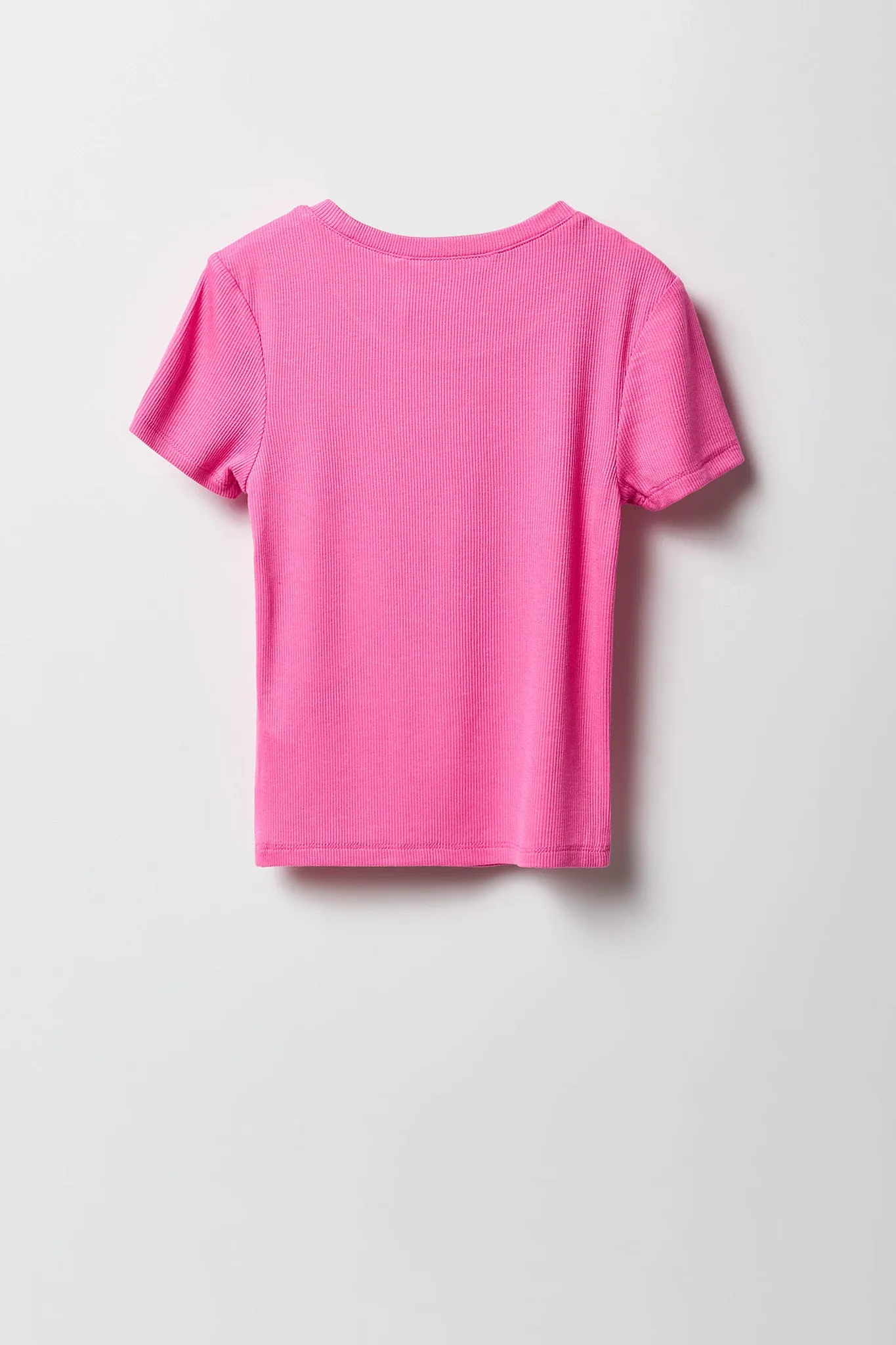 T-shirt ultracourt côtelé pour fille sold by Urban Planet product image thumbnail 2
