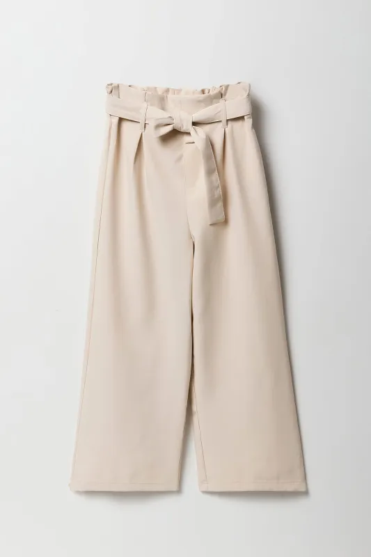 Girls Belted Wide Leg Paperbag Pant sold by Urban Planet