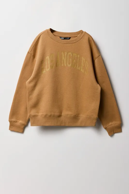 Boys City Embossed Fleece Sweatshirt sold by Urban Planet