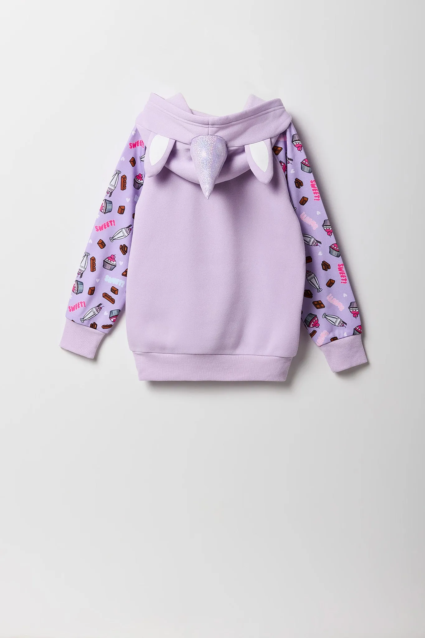 Girls Unicorn Cupcake Character Hoodie sold by Urban Planet product image thumbnail 3