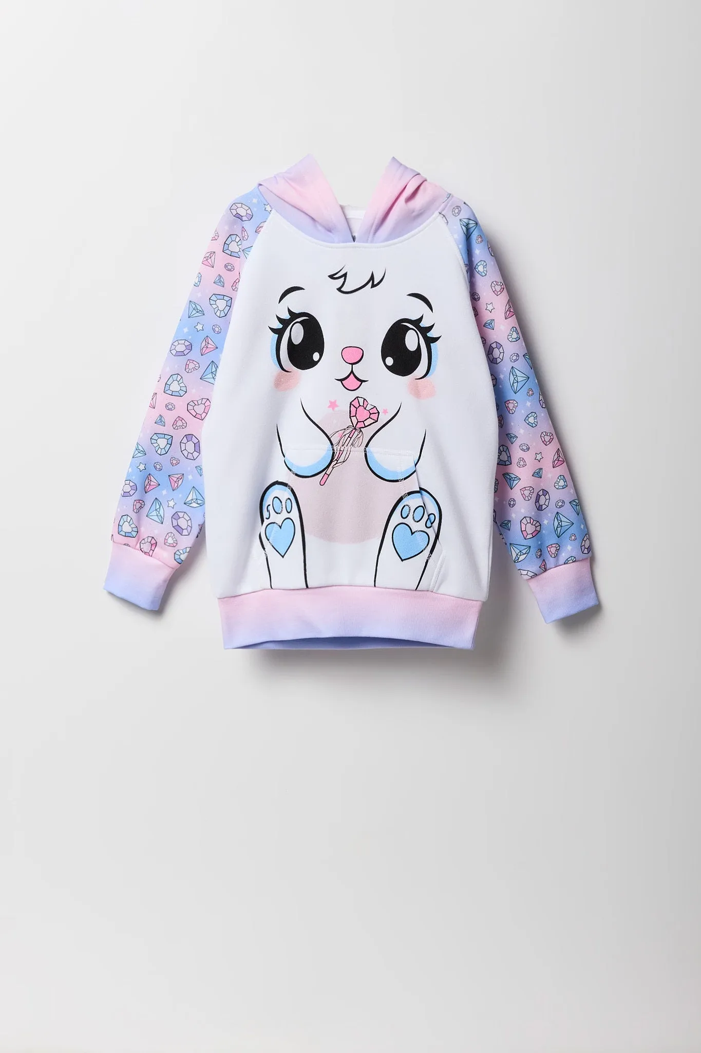 Girls Bunny Character Hoodie sold by Urban Planet product image thumbnail 2