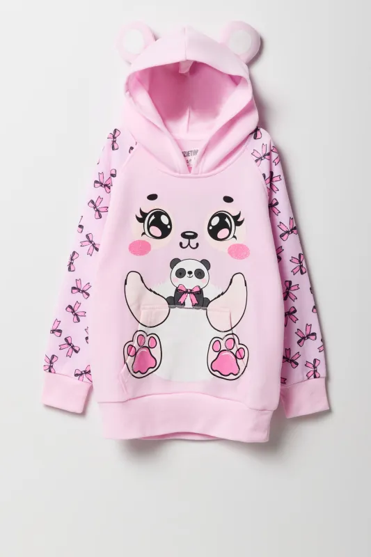 Girls Panda Bow Character Hoodie sold by Urban Planet