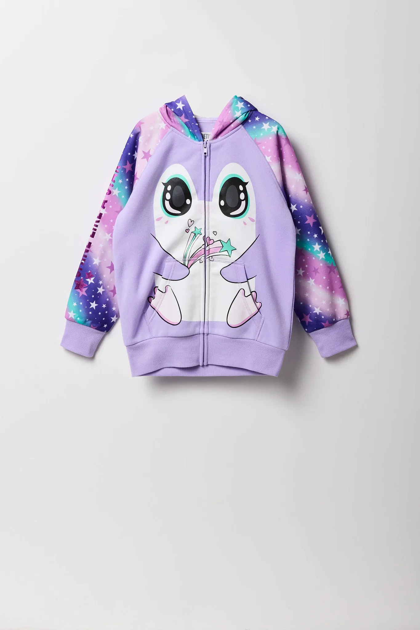 Girls Penguin Zip-Up Character Hoodie sold by Urban Planet product image thumbnail 2