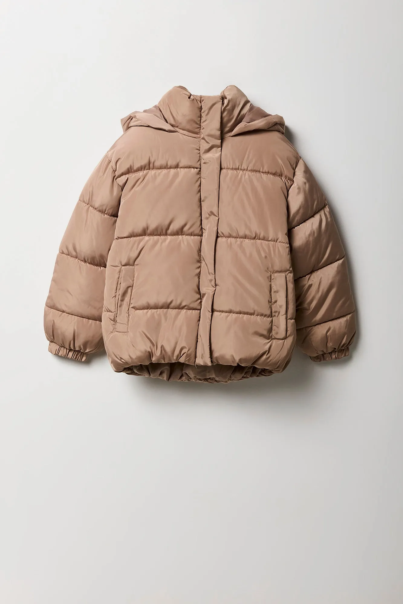 Girls Hooded Puffer Jacket sold by Urban Planet product image thumbnail 5