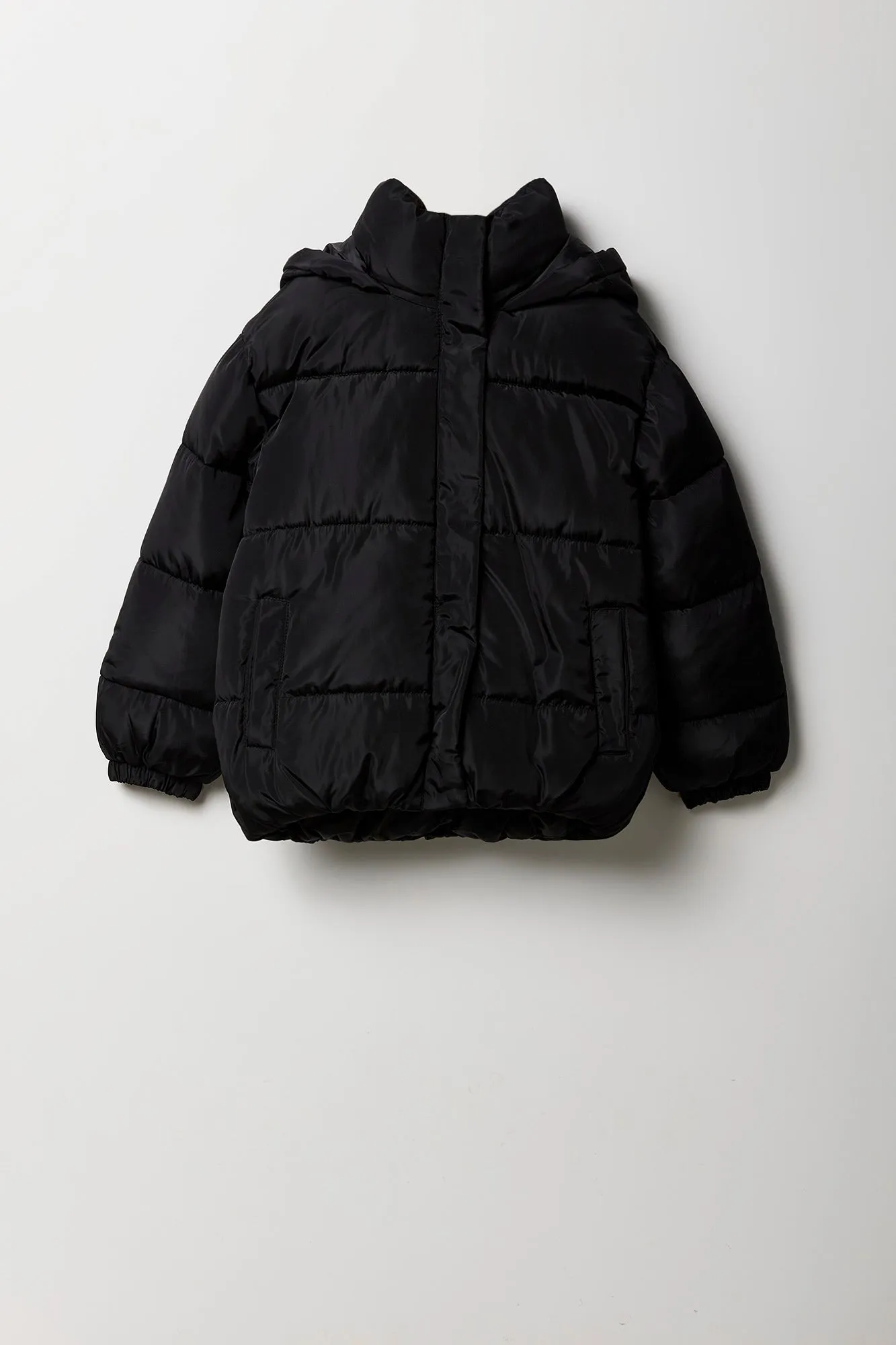 Girls Hooded Puffer Jacket sold by Urban Planet product image thumbnail 3