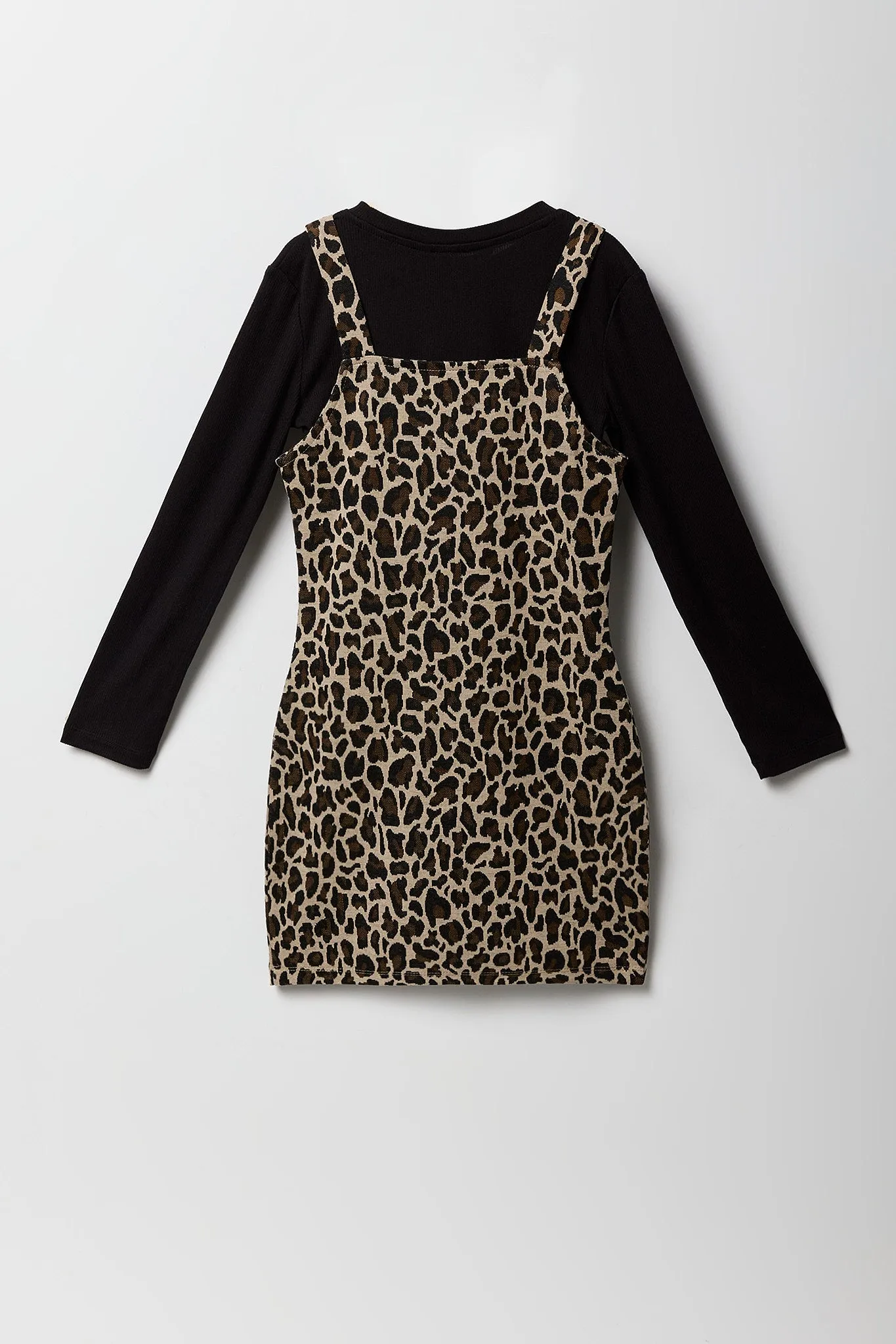 Ensemble avec robe et haut à manchees longues en tricot de jacquard pour fille sold by Urban Planet product image thumbnail 4