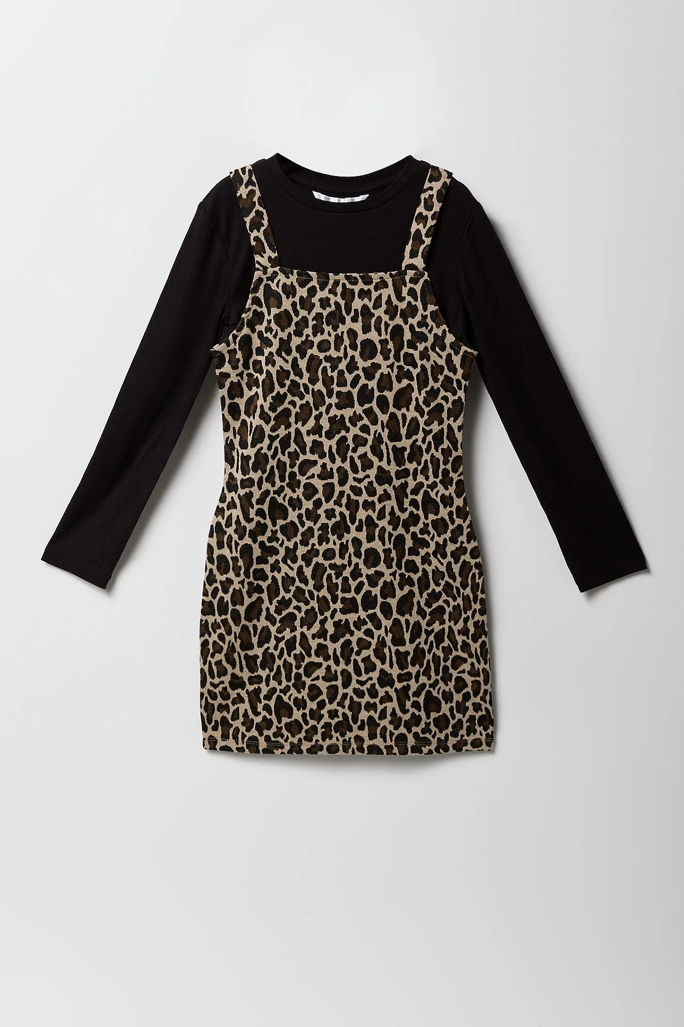 Ensemble avec robe et haut à manchees longues en tricot de jacquard pour fille sold by Urban Planet product image thumbnail 3