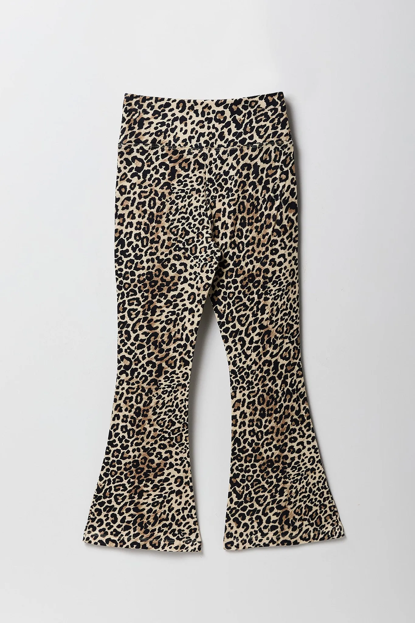 Legging à jambe évasée en molleton doux avec motif guépard pour fille sold by Urban Planet