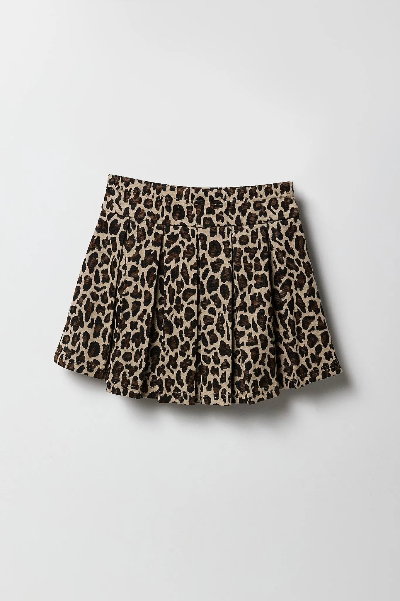 Girls Jacquard Knit Pleated Skort sold by Urban Planet