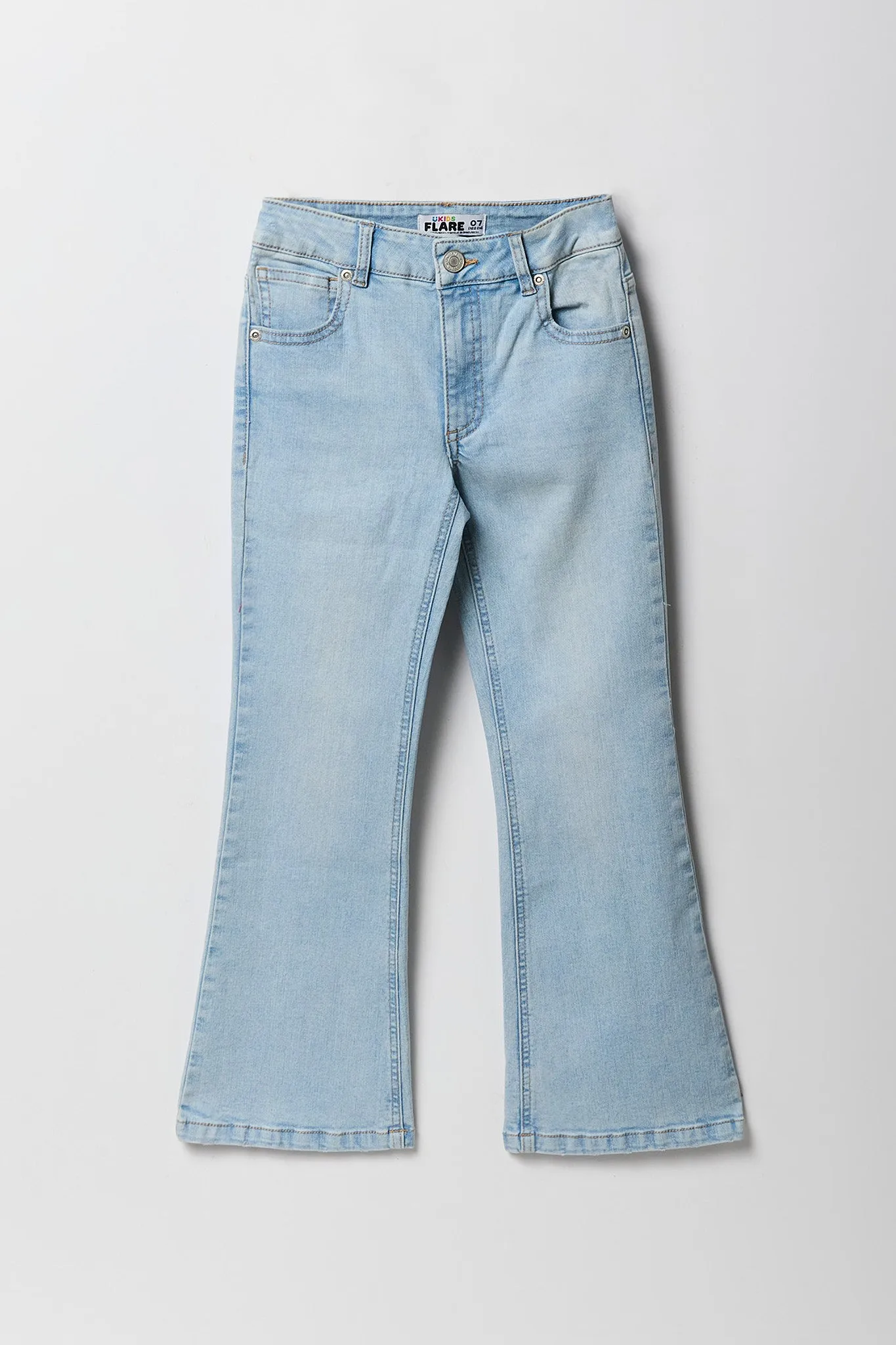 Girls Mid Rise Flare Jean sold by Urban Planet product image thumbnail 5