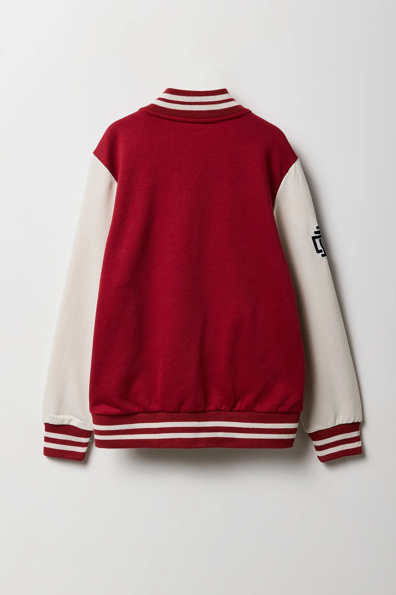 Boys City Graphic Fleece Varsity Jacket sold by Urban Planet product image thumbnail 2