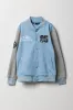 Boys City Graphic Fleece Varsity Jacket sold by Urban Planet