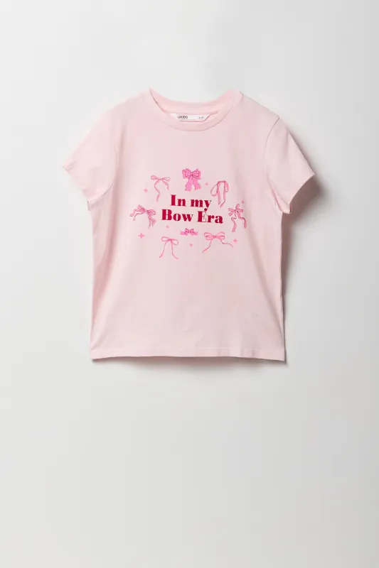 T-shirt à imprimé  In My Bow Era pour fille sold by Urban Planet