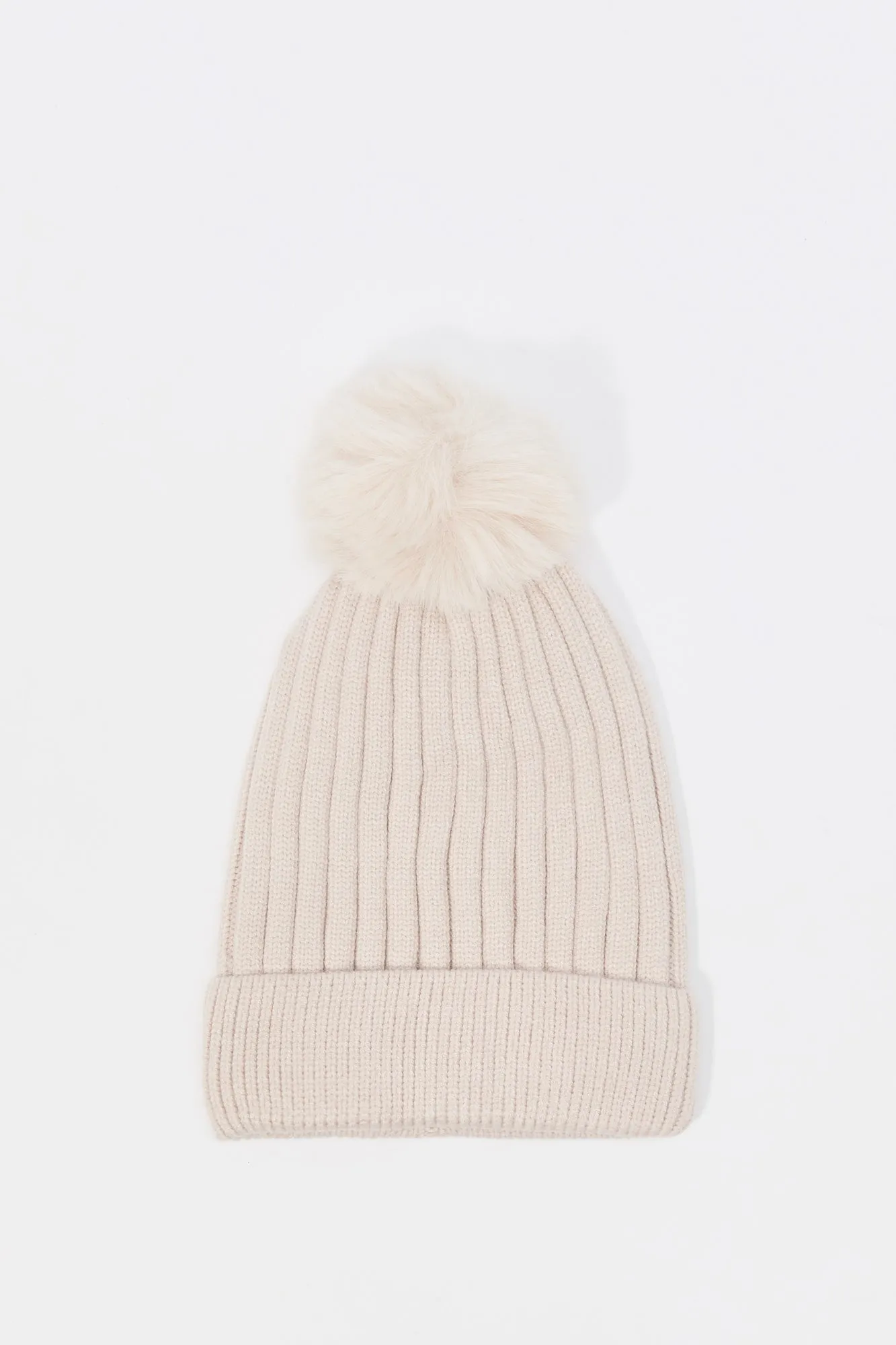 Girls Knit Pom Beanie sold by Urban Planet product image thumbnail 3