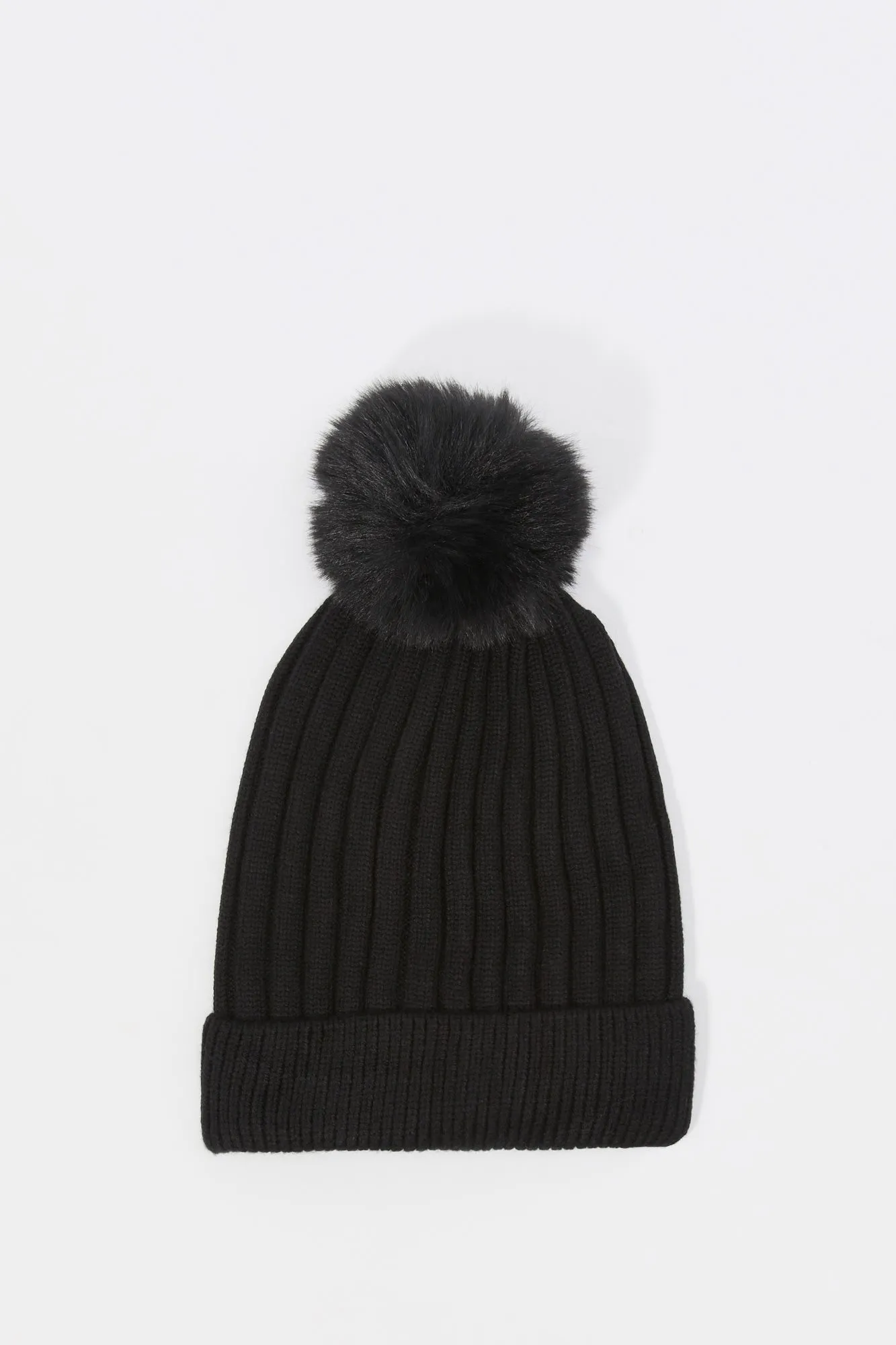 Girls Knit Pom Beanie sold by Urban Planet product image thumbnail 2