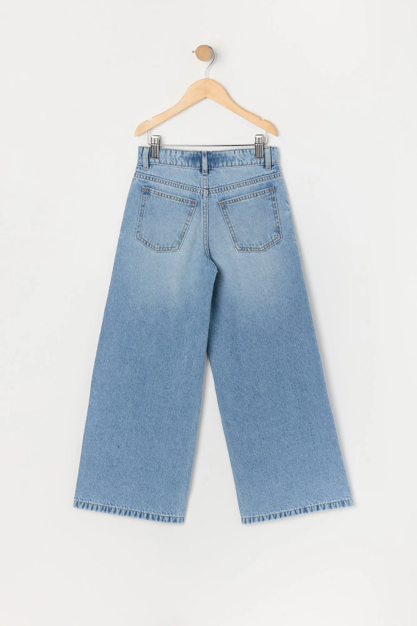 Girls High Rise Super Wide Leg Jean sold by Urban Planet product image thumbnail 4
