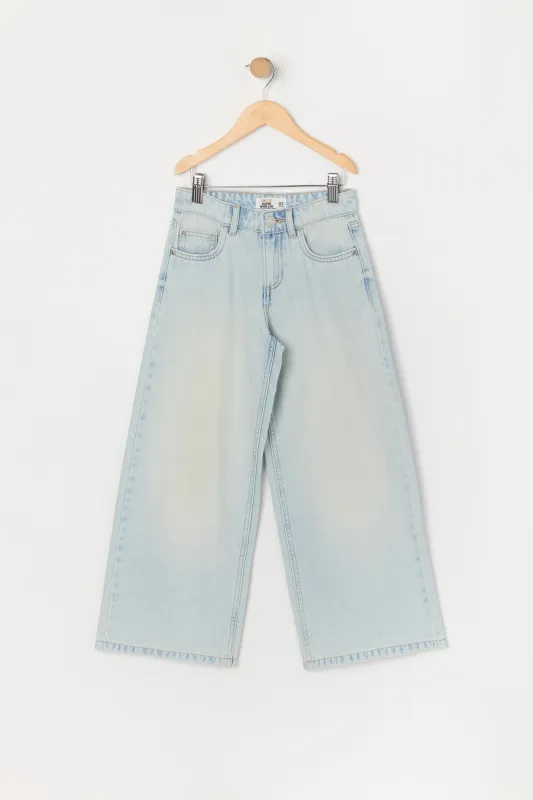 Jean taille haute et jambe super large pour filles sold by Urban Planet