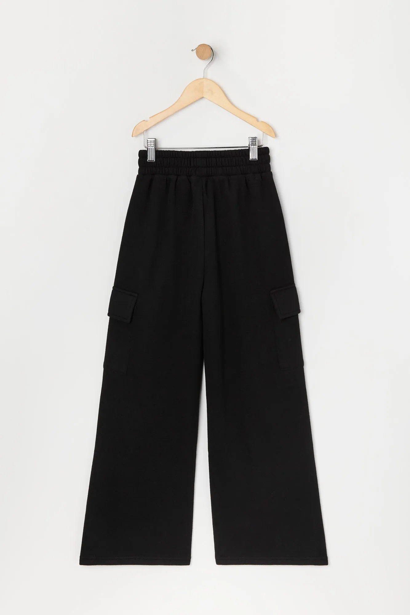 Girls Fleece Wide Leg Cargo Pant sold by Urban Planet product image thumbnail 4