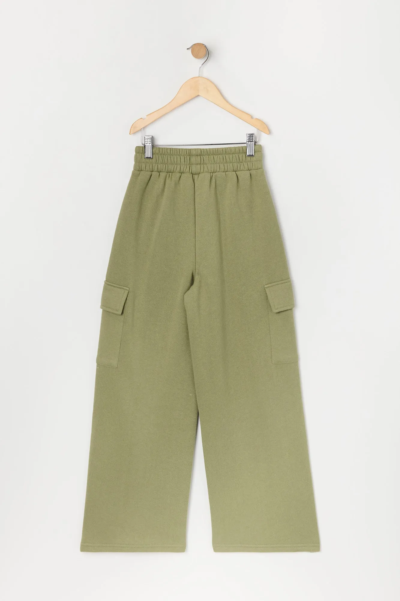 Girls Fleece Wide Leg Cargo Pant sold by Urban Planet product image thumbnail 2