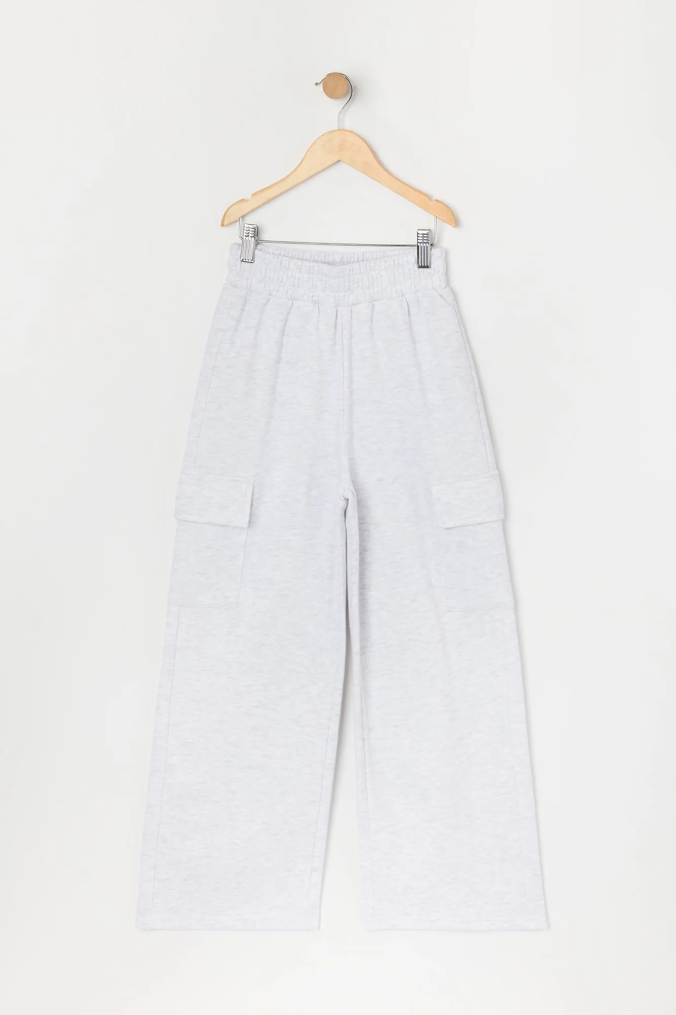 Girls Fleece Wide Leg Cargo Pant sold by Urban Planet product image thumbnail 5