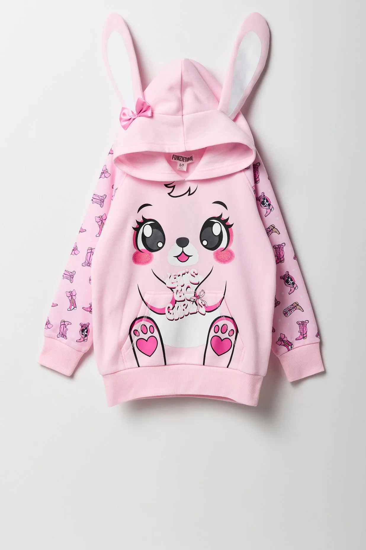 Girls Cowgirl Bunny Character Hoodie sold by Urban Planet