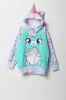 Haut à capuchon à imprimé Licorne pour fille sold by Urban Planet
