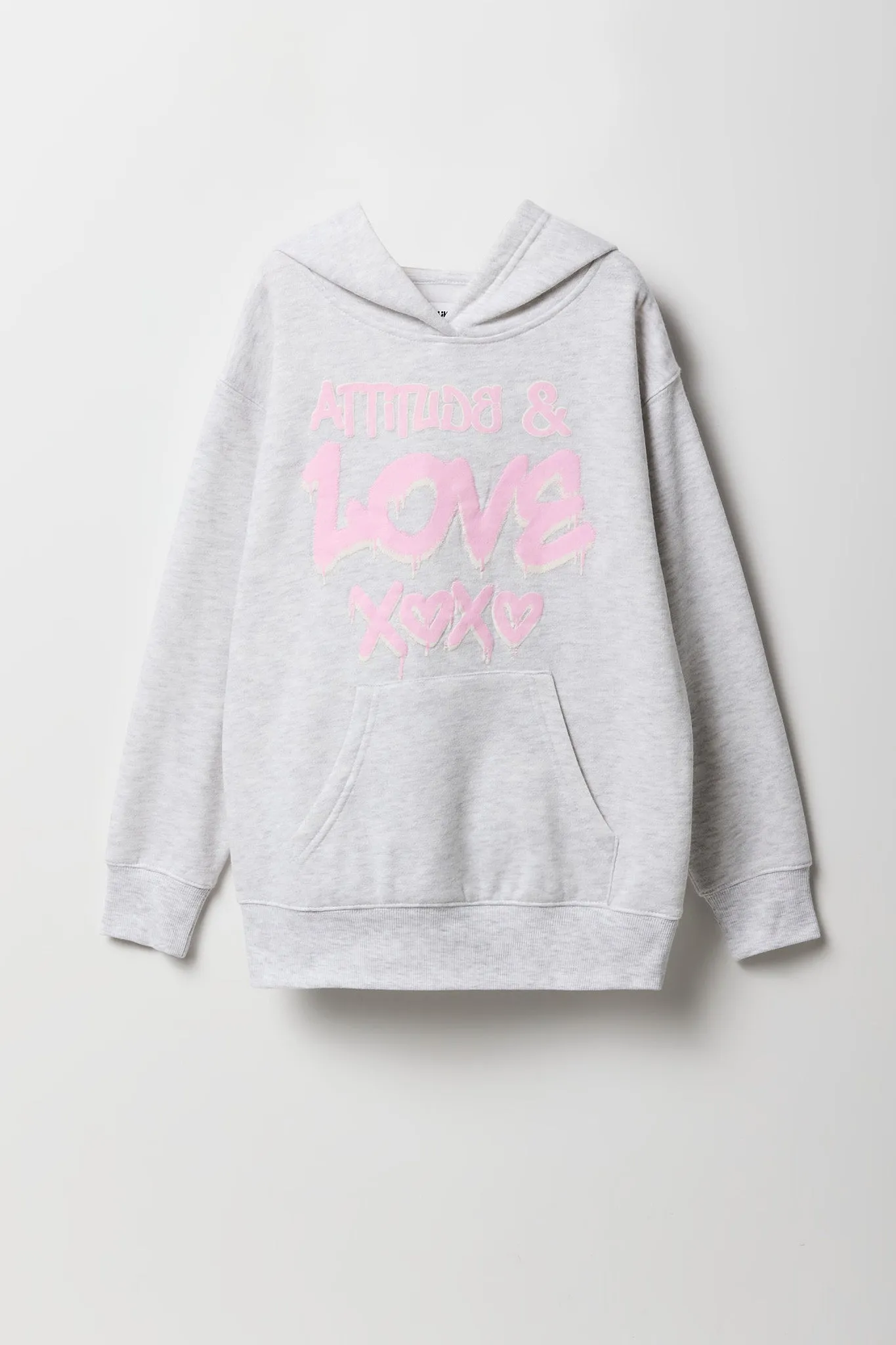 Girls Oversized Graphic Fleece Hoodie sold by Urban Planet product image thumbnail 4