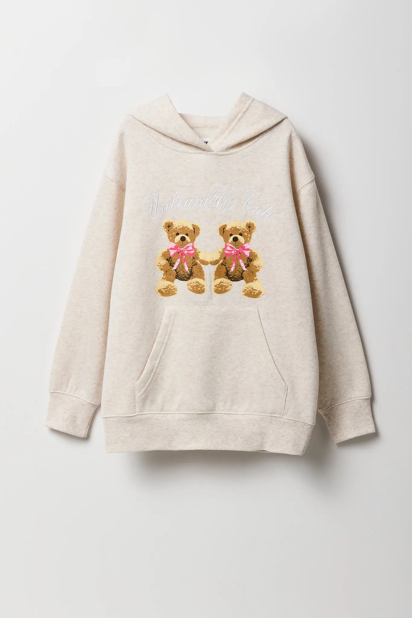 Girls Oversized Graphic Fleece Hoodie sold by Urban Planet product image thumbnail 2