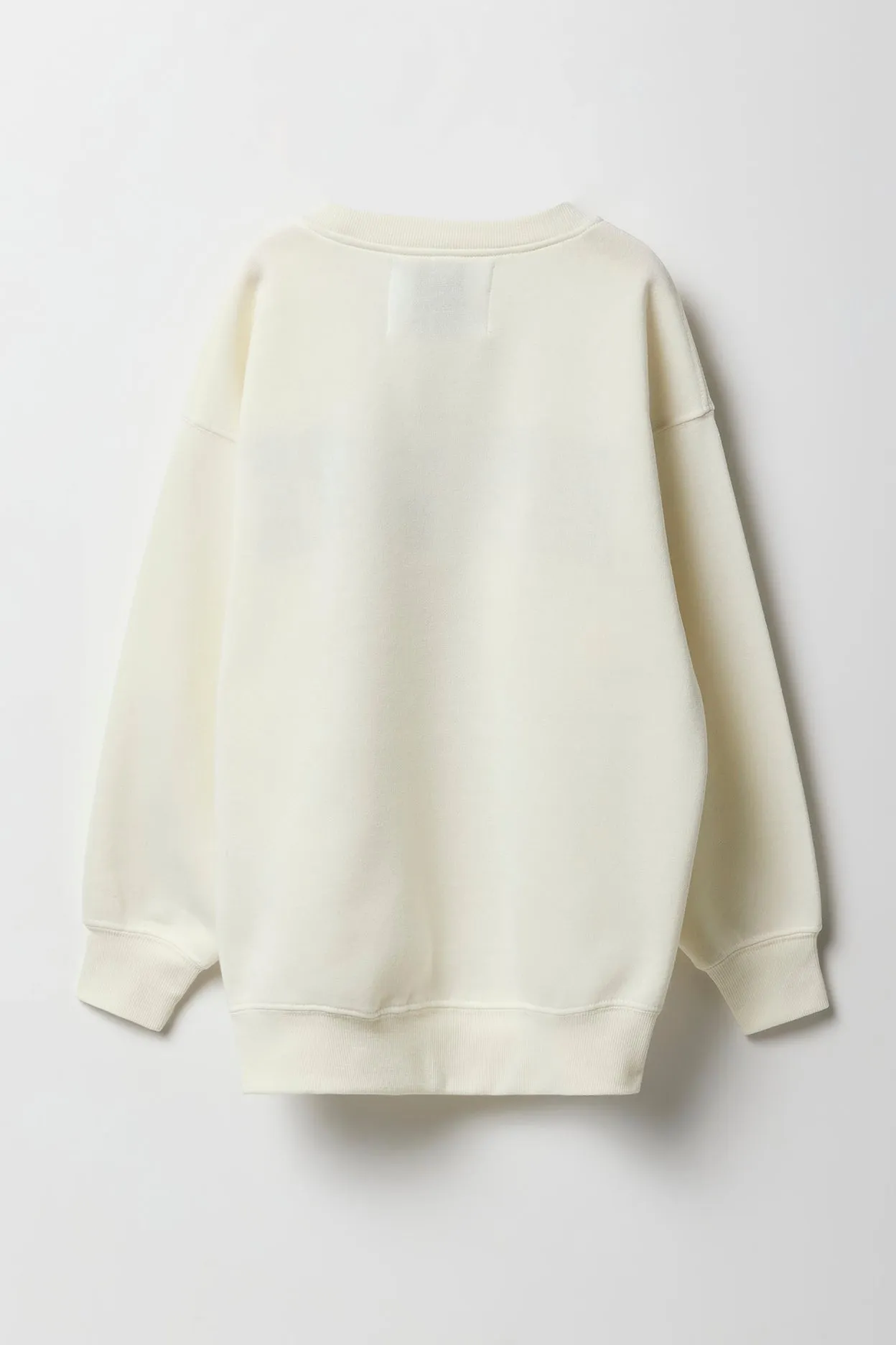 Girls Oversized Graphic Fleece Sweatshirt sold by Urban Planet product image thumbnail 4