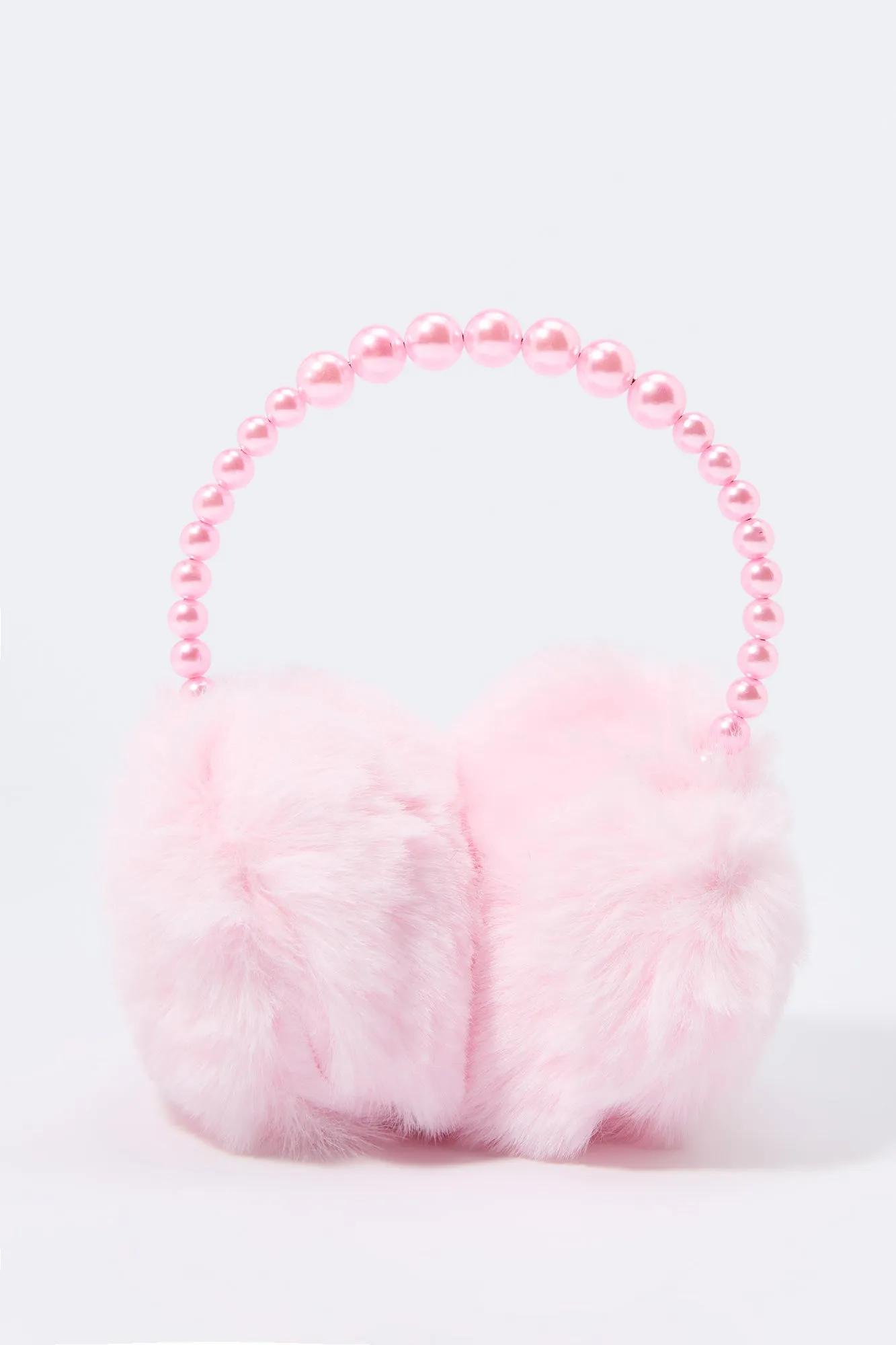 Protège-oreilles en peluche avec similiperles pour fille sold by Urban Planet