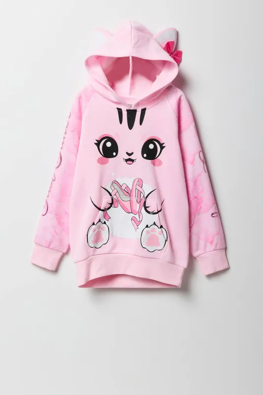 Girls Ballet Cat Character Hoodie sold by Urban Planet