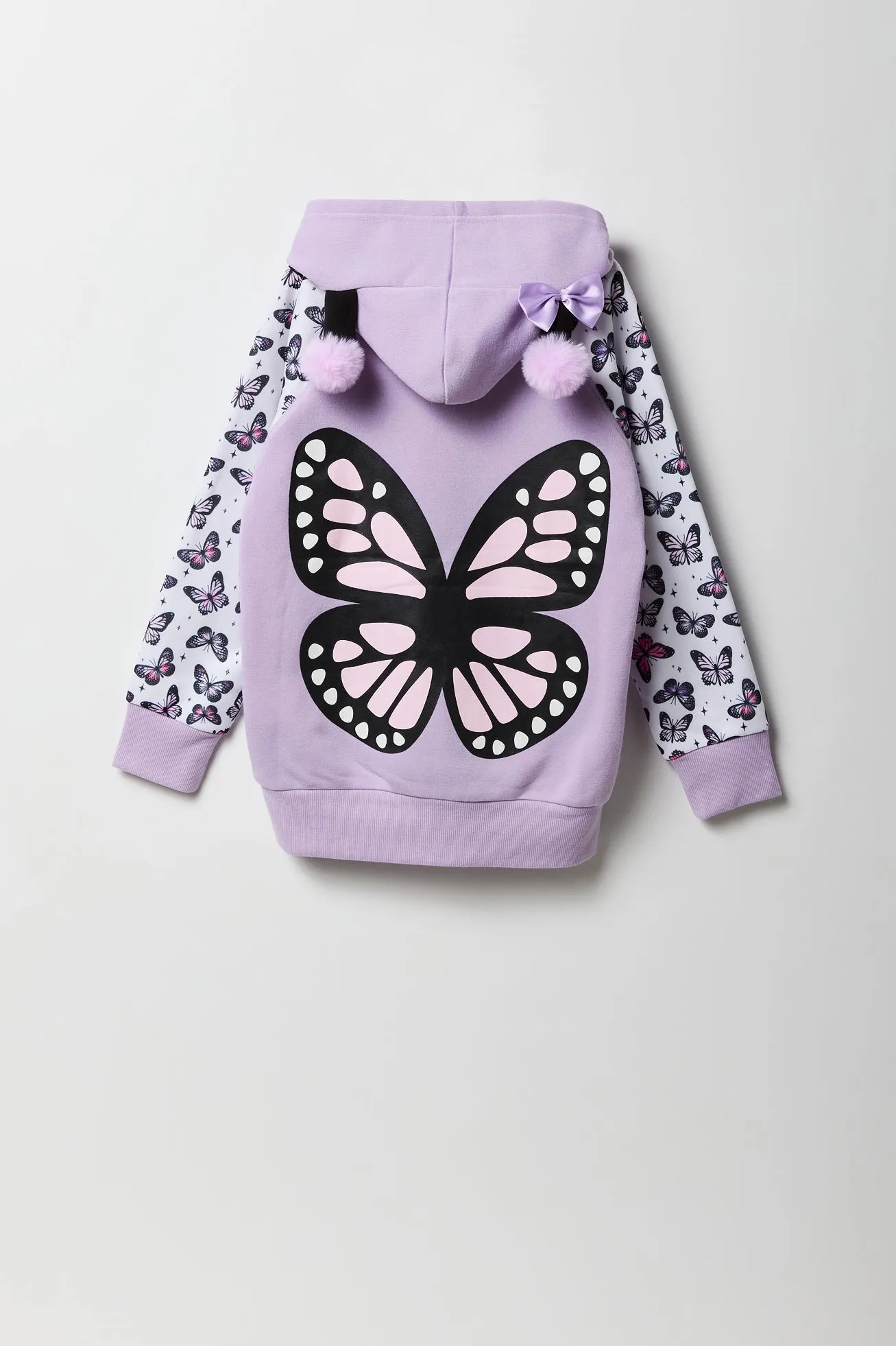 Haut à capuchon à imprimé Papillon pour fille sold by Urban Planet product image thumbnail 3
