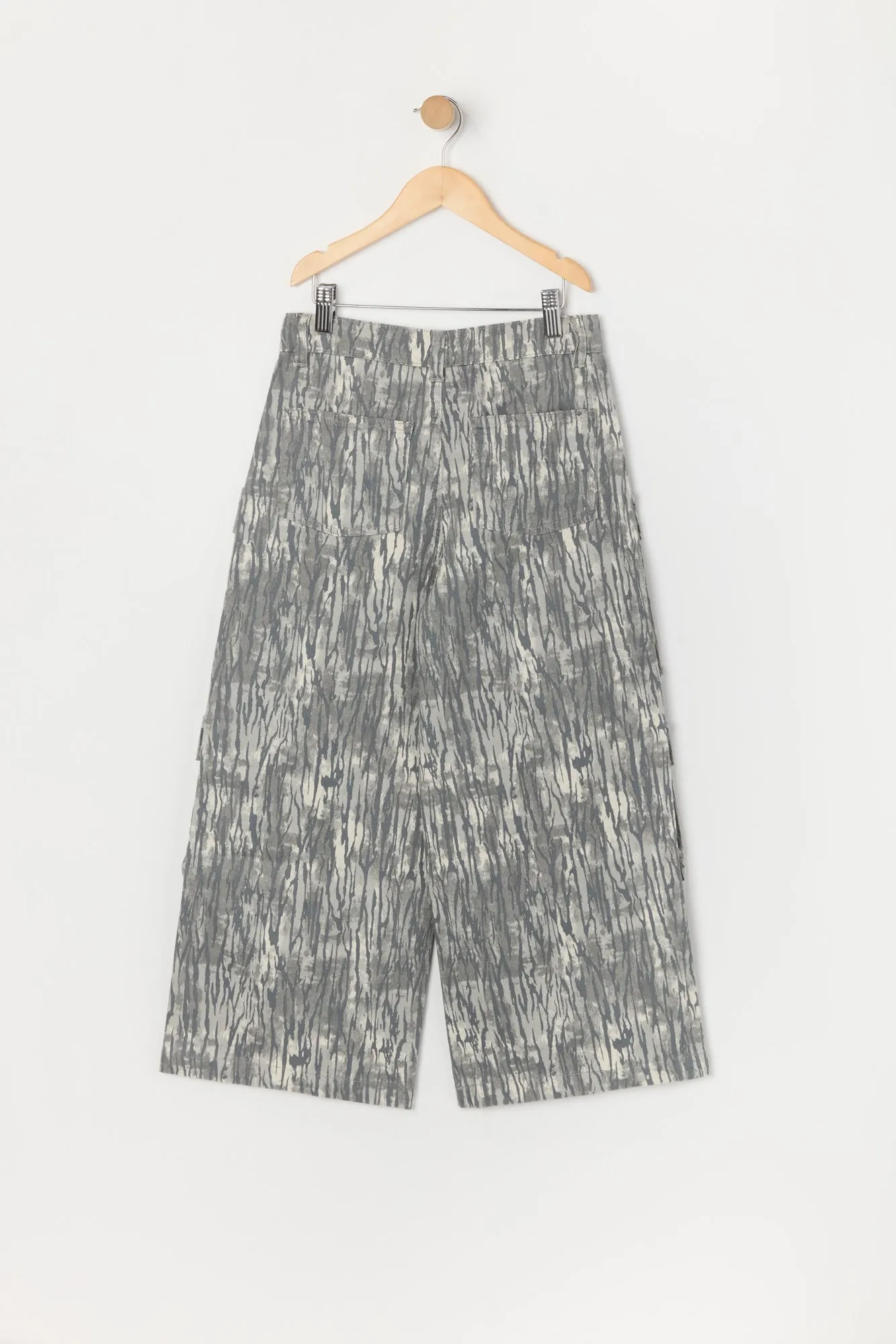 Girls Multi Pocket Wide Leg Cargo Pant sold by Urban Planet