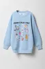 Girls Oversized Graphic Fleece Sweatshirt sold by Urban Planet