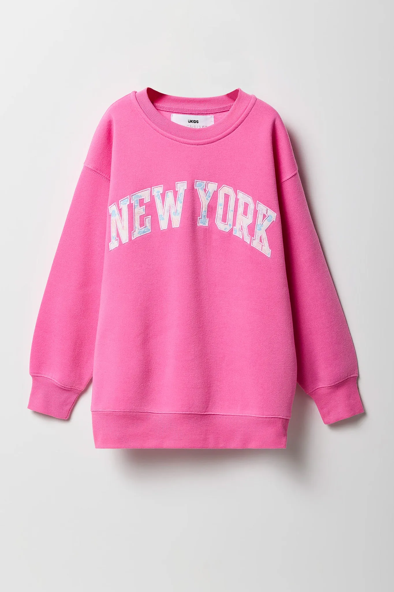 Girls Oversized Graphic Fleece Sweatshirt sold by Urban Planet