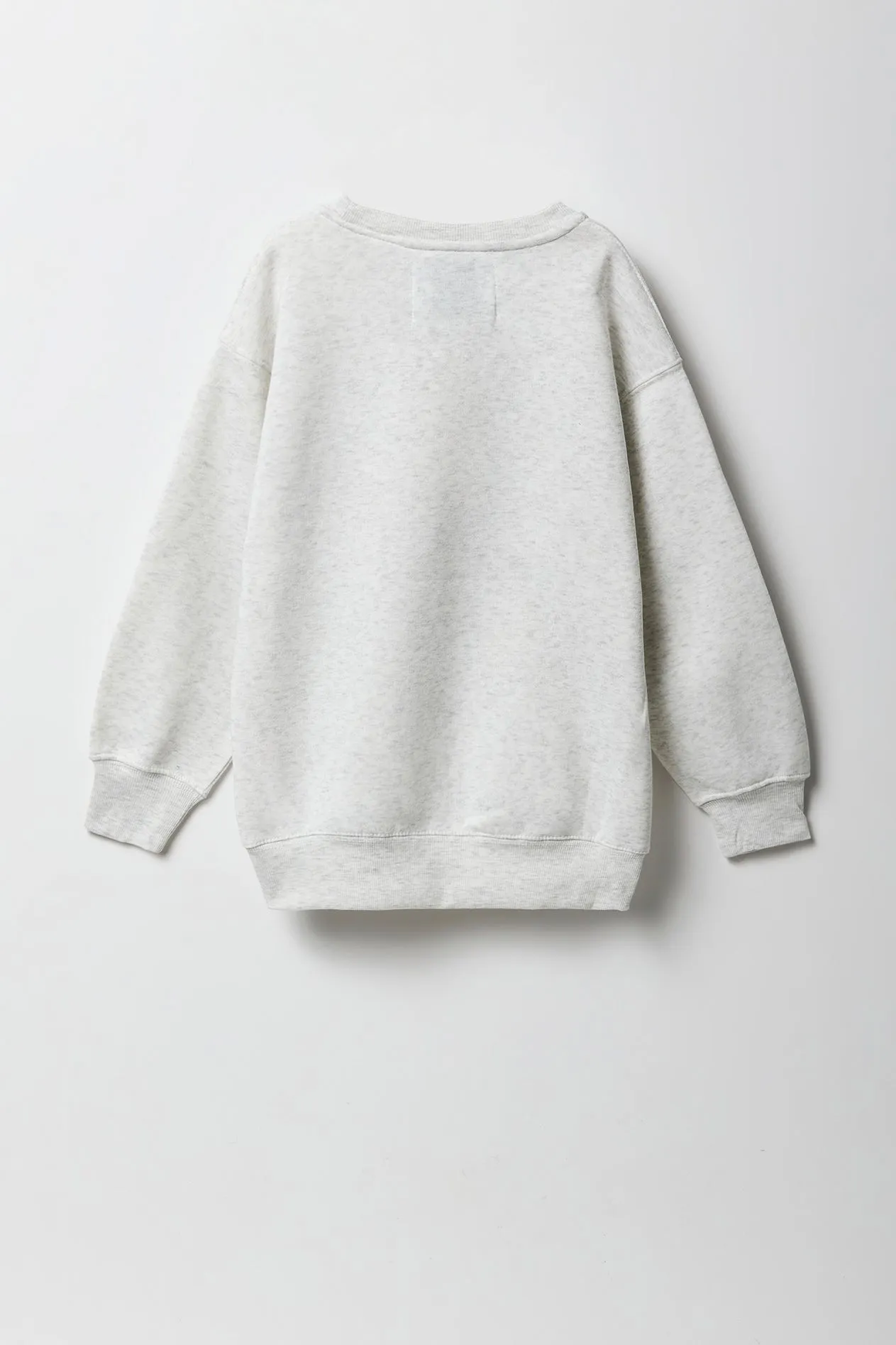 Girls Oversized Graphic Fleece Sweatshirt sold by Urban Planet product image thumbnail 4