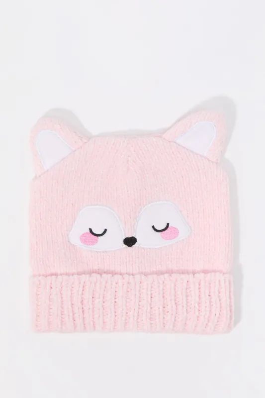 Girls 3D Fox Beanie made by Urban Planet