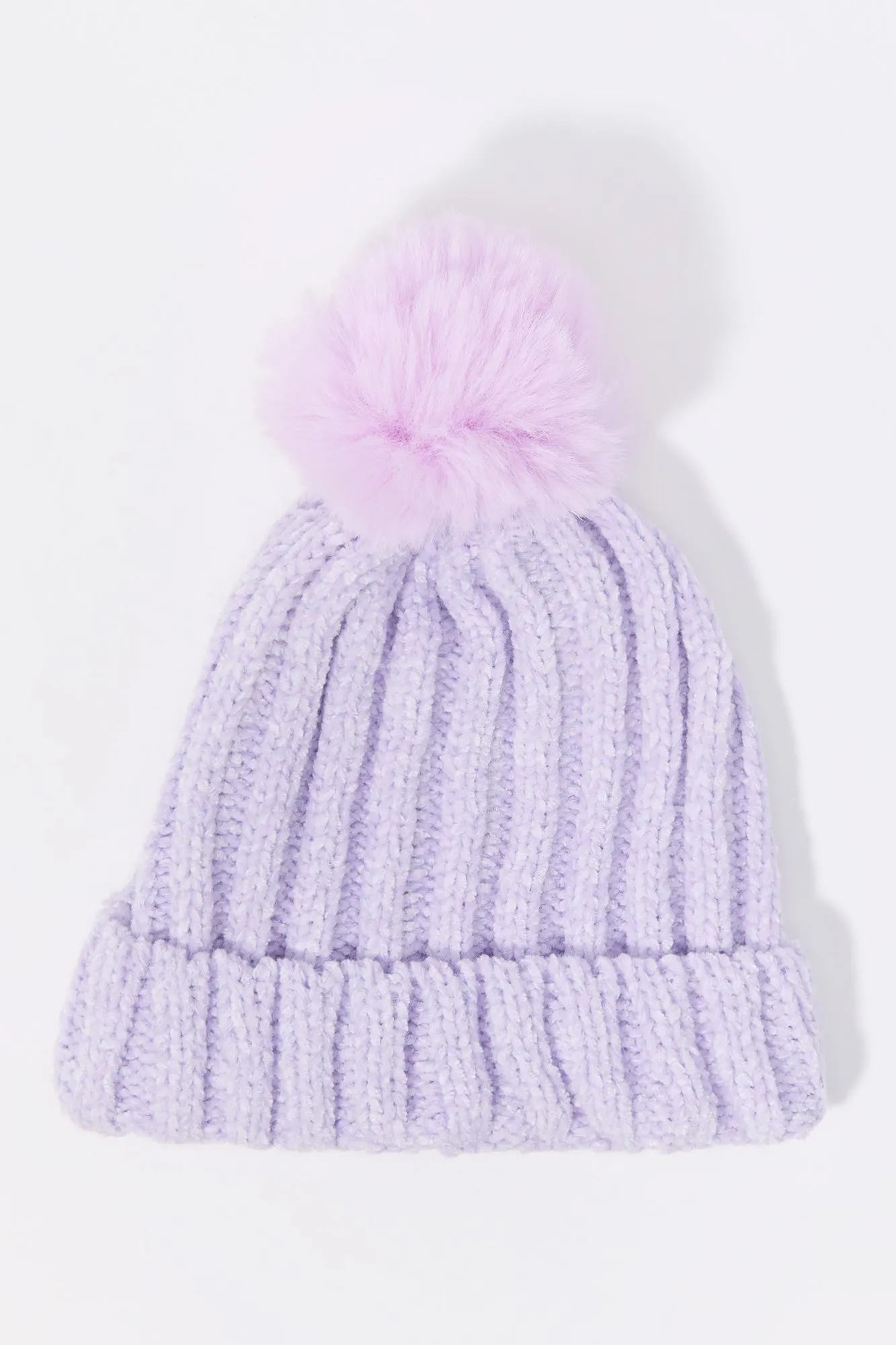Girls Ribbed Chunky Knit Beanie sold by Urban Planet product image thumbnail 2